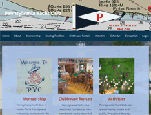 Tablet Screenshot of pennsylvaniayachtclub.com